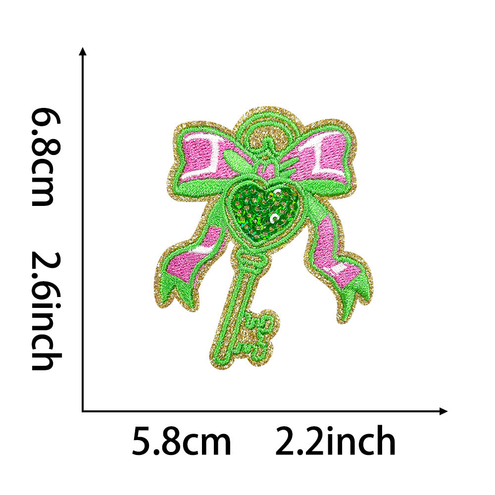 SUPERVALUECHOICE  HCSEYB00002 Letter Bow Embroidered Patch