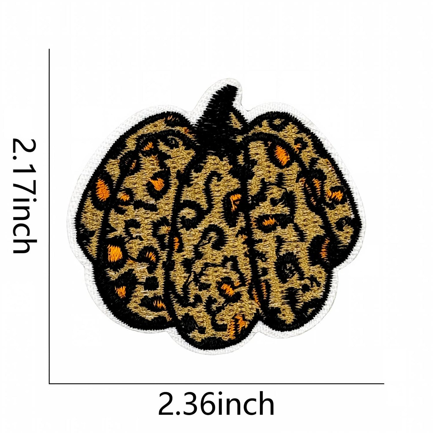 SUPERVALUECHOICE HCSEYSB00003 Assorted Leopard Print Iron On Patches 18 Pcs Fashion Cowboy Hat Shoes Star Pumpkin Embroidered Appliques for Jacket Backpack Clothing DIY Decor