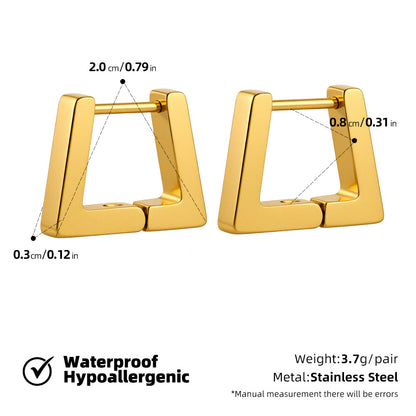 SUPERVALUECHOICE HCSETA00027 Diamond-studded triangle earrings