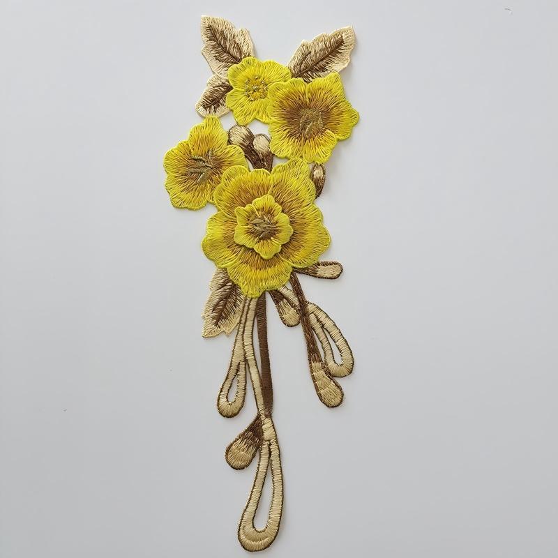 SUPERVALUECHOICE HCSEYB00047 Floral Embroidered Fabric Patches