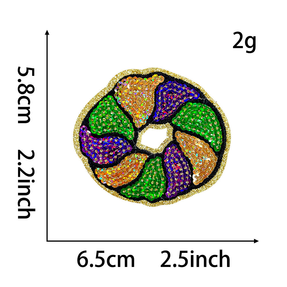 SUPERVALUECHOICE HCSEYC00006 Carnival Sequin Embroidered Fabric Patch