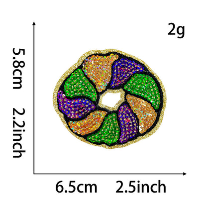 SUPERVALUECHOICE HCSEYC00006 Carnival Sequin Embroidered Fabric Patch