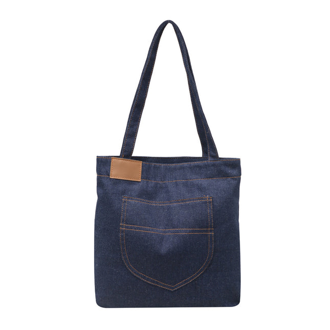 SuperValueChoice HCSEFA00002 DIY Denim Crossbody Bag 13.38''×13.38''×0.39''