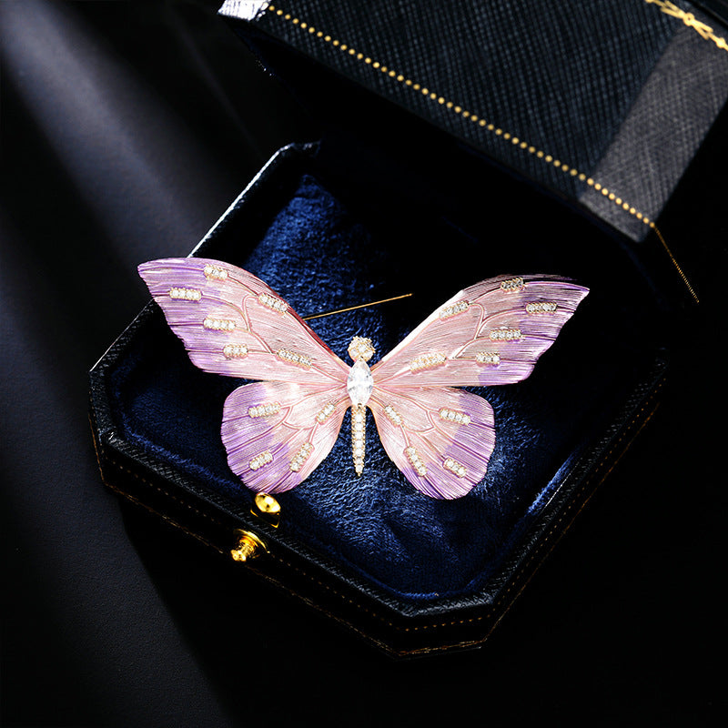 SUPERVALUECHOICE HCSESA00011 Gradient-colored butterfly brooch