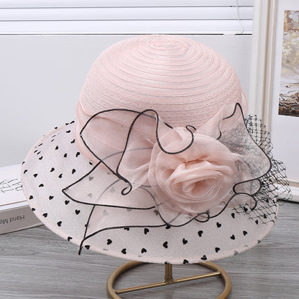 SUPERVALUECHOICE HCSEK00060 Women's Summer Lace Bucket Hat | Breathable Mesh Floral Sun Hat with Wide Brim UV Protection