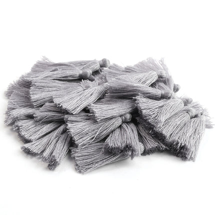SUPERVALUECHOICE HCSEYE00014 Mini Cotton Tassel Charms, 1.18 Inch Handmade Tassels for DIY Jewelry Making