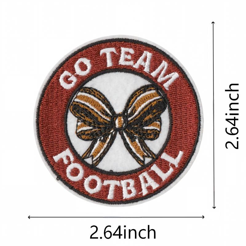 SUPERVALUECHOICE HCSEYSB000010 9 Pack Leopard Print Football Bow Patches
