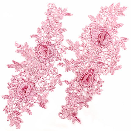 SUPERVALUECHOICE HCSEYB00131 Pair of Floral Embroidery Patches Matching Set