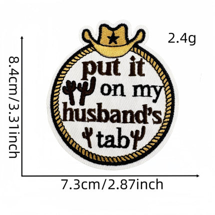 SUPERVALUECHOICE HCSEYB00033 Vintage English Graffiti Embroidered Fabric Patch