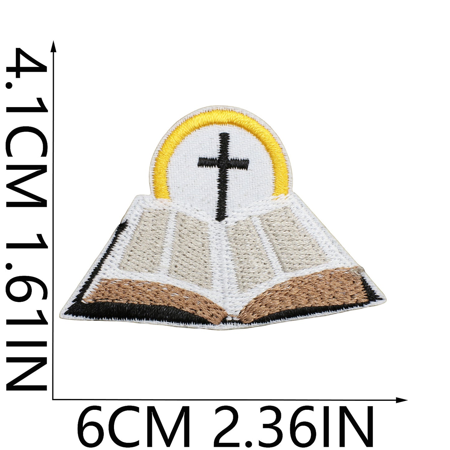 SUPERVALUECHOICE HCSEYB000010 Jesus Embroidered Fabric Patch