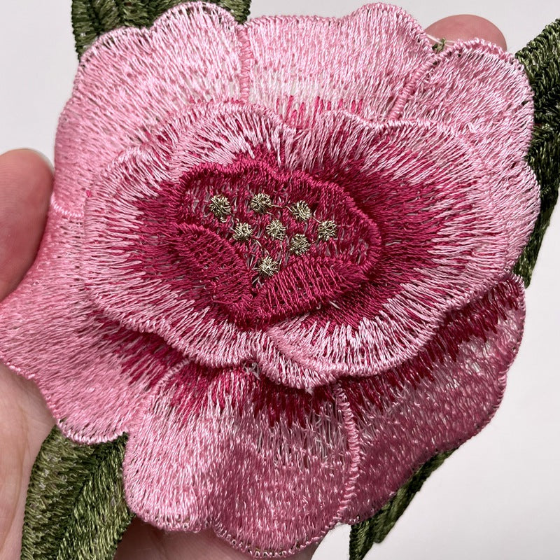 SUPERVALUECHOICE HCSEYB00039 3D Floral Embroidered Fabric Patches