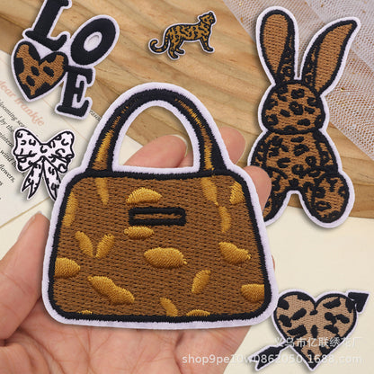 SUPERVALUECHOICE HCSEYSB000012 30Pcs Leopard Western Embroidered Iron On Patches DIY Clothing Bag Decor Appliques