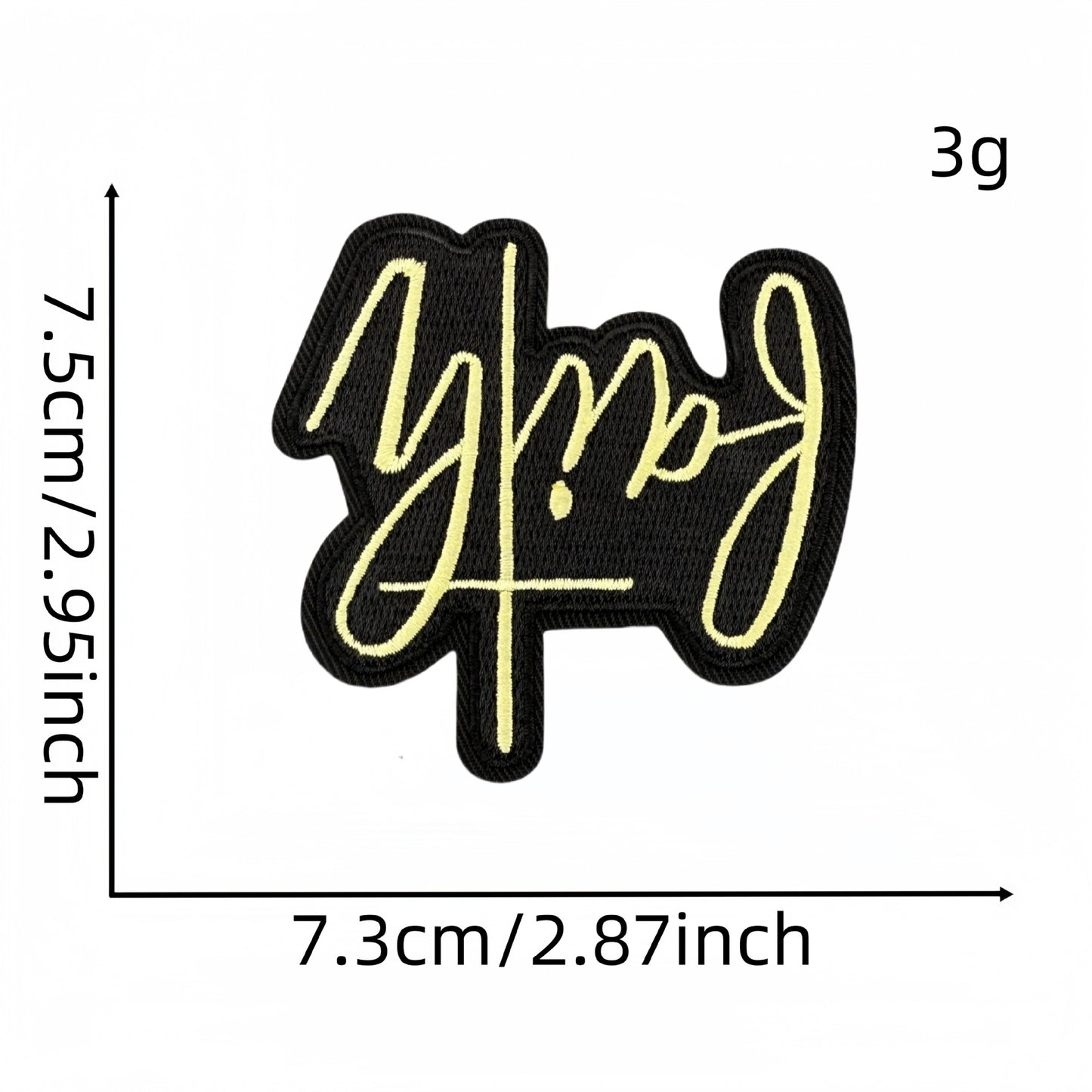 SUPERVALUECHOICE HCSEYSB00027 9Pcs Motivational Slogan Embroidered Iron On Patches Clothing DIY Decoration Appliques