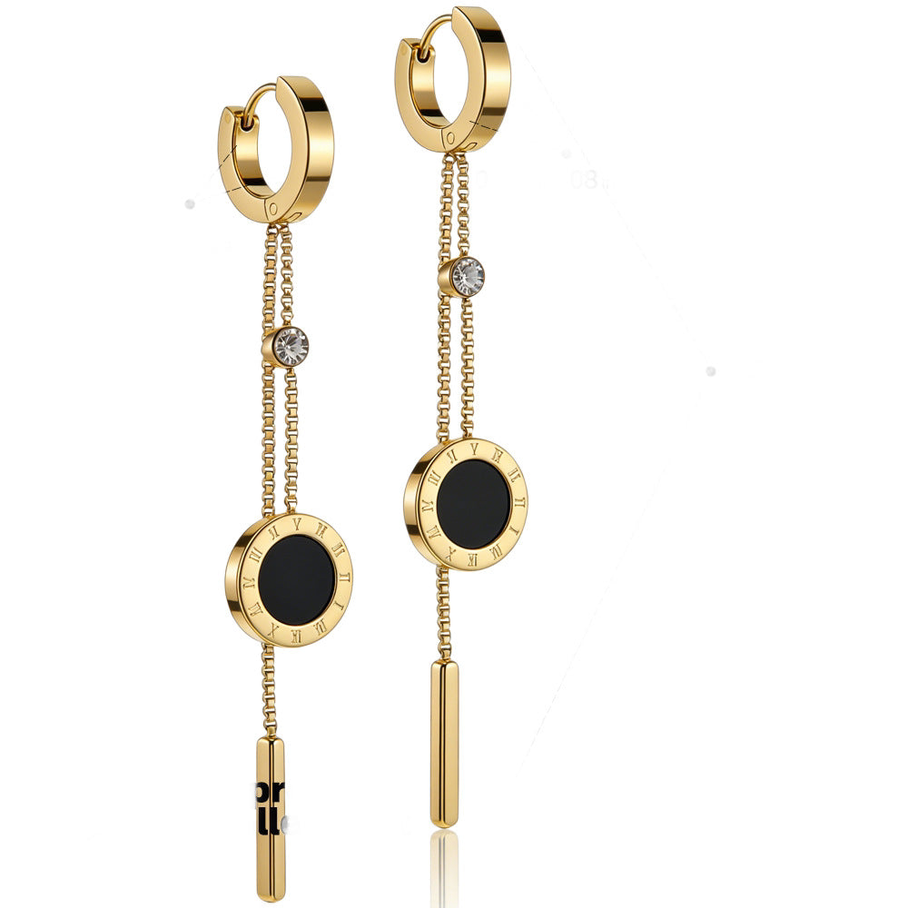 SUPERVALUECHOICE HCSETA00018 Diamond-studded shell earrings