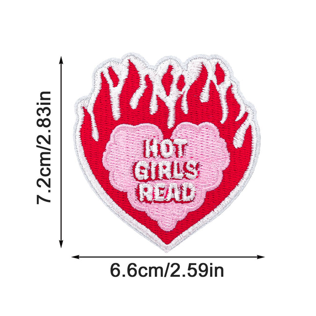 SUPERVALUECHOICE HCSEYB00107 9Pcs Girl Power Feminist Slogan Embroidered Iron On Patches Clothing DIY Decor Appliques