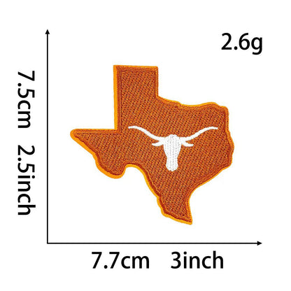 SUPERVALUECHOICE HCSEYB00026 Texas Longhorns Orange Embroidered Fabric Patch