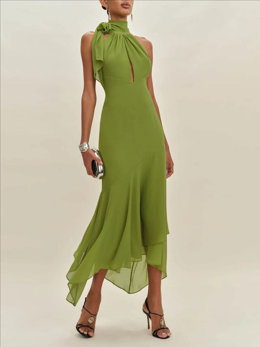 SUPERVALUECHOICE HCSEAB00006 Green Open Back Reformation Mela Dress