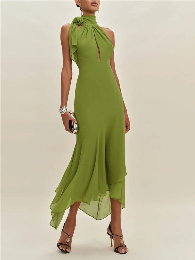 SUPERVALUECHOICE HCSEAB00006 Green Open Back Reformation Mela Dress
