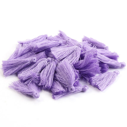 SUPERVALUECHOICE HCSEYE00014 Mini Cotton Tassel Charms, 1.18 Inch Handmade Tassels for DIY Jewelry Making