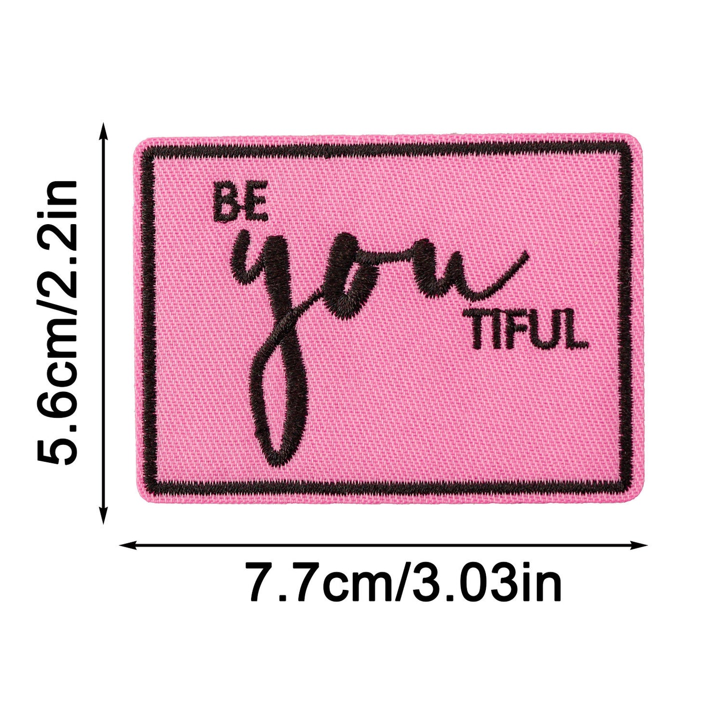 SUPERVALUECHOICE HCSEYSB00111 13Pcs Funny Inspirational Slogan Embroidered Iron On Patches Clothing DIY Decor Appliques