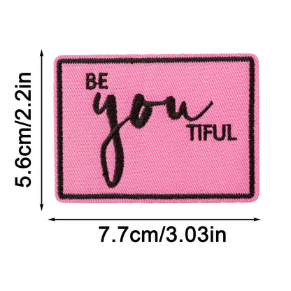 SUPERVALUECHOICE HCSEYSB00111 13Pcs Funny Inspirational Slogan Embroidered Iron On Patches Clothing DIY Decor Appliques