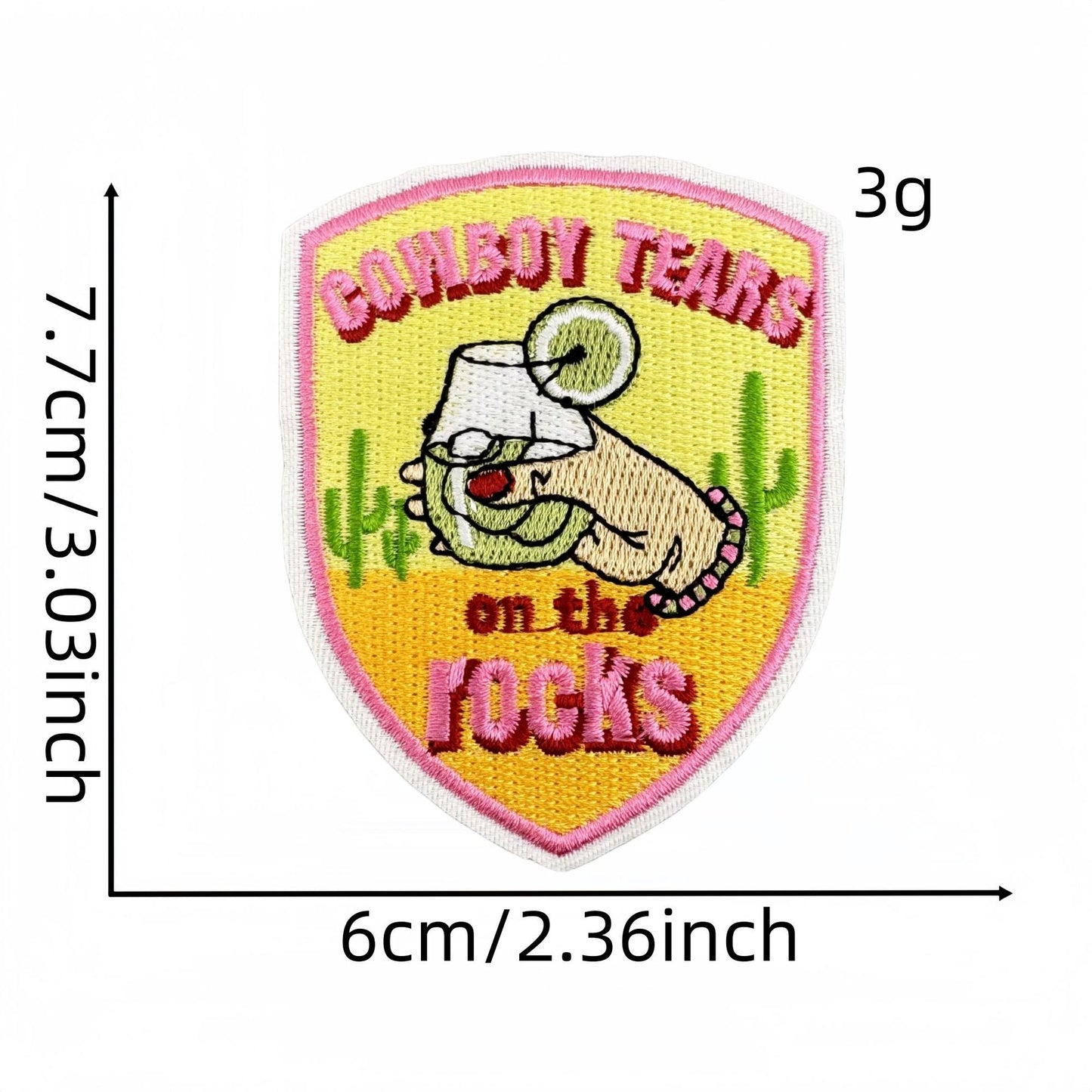 SUPERVALUECHOICE HCSEYB00030 Vintage English Graffiti Embroidered Fabric Patches