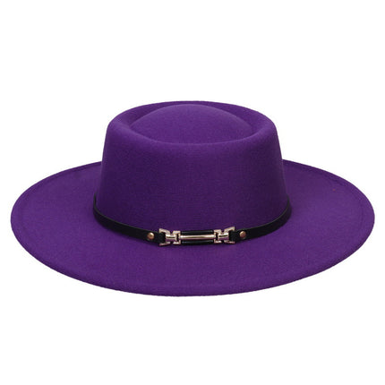 SUPERVALUECHOICE HCSEK00045 Vegan suede Top Fedora Hat Wool Felt Jazz Style Winter Unisex