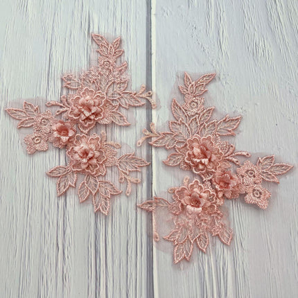SUPERVALUECHOICE HCSEYB00129 Pair of Floral Embroidery Patches Matching Set