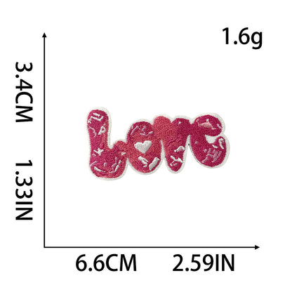 SUPERVALUECHOICE HCSEYB00014 Sweet and Edgy Pink Embroidered Fabric Patch