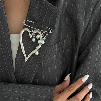 SUPERVALUECHOICE HCSESA00006 Fashionable Irregular CCB Fringe Chain Brooch