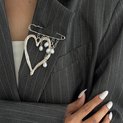 SUPERVALUECHOICE HCSESA00006 Fashionable Irregular CCB Fringe Chain Brooch