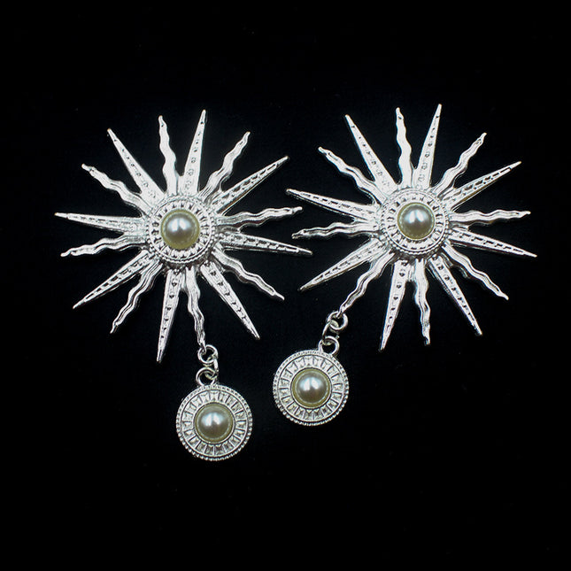 SUPERVALUECHOICE HCSESC00005 DIY Baroque style pearl sun god Brooch Accessories  2.28*3.22inch