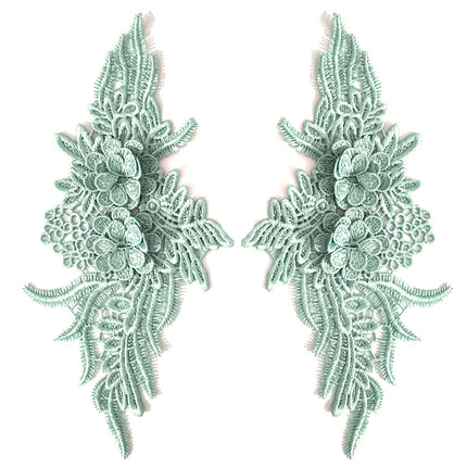 SUPERVALUECHOICE HCSEYB00132 Pair of Floral Embroidery Patches Matching Set