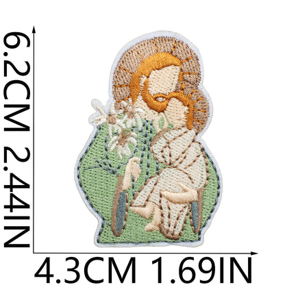 SUPERVALUECHOICE HCSEYB000011 Jesus Embroidered Fabric Patch