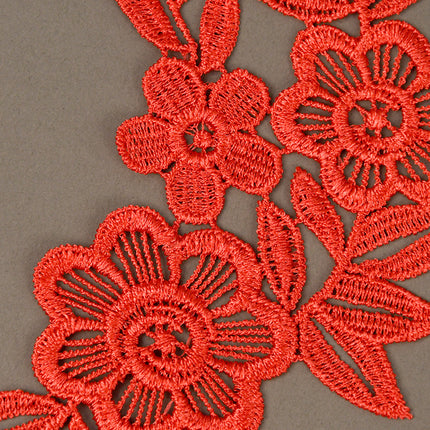 SUPERVALUECHOICE HCSEYB00135 Pair of Floral Embroidery Patches Matching Set