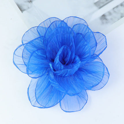 SUPERVALUECHOICE HCSESA00106 Fairy Style Oversized Yarn Flower Brooch - 20cm Fabric Corsage Pin for Womens Dress Accessories & Jewelry Gift