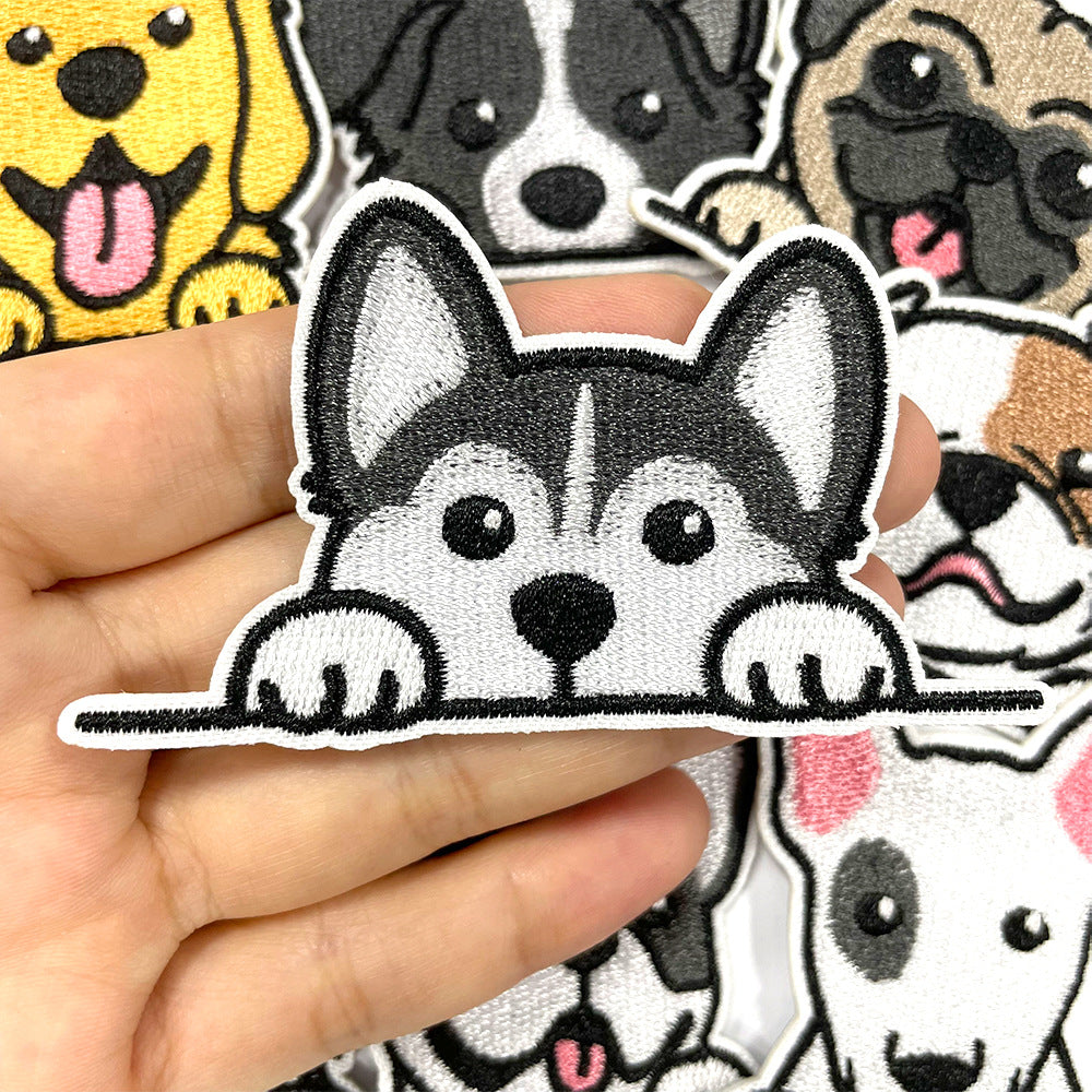SUPER VALUE CHOICE  HCSEYB00001 Dog-themed embroidered fabric patches