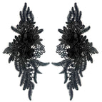 Black / 1 pair (2-piece set)