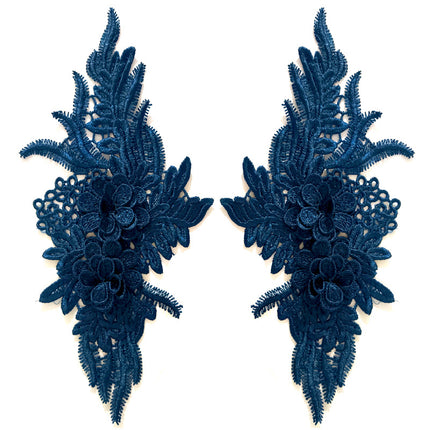 SUPERVALUECHOICE HCSEYB00132 Pair of Floral Embroidery Patches Matching Set