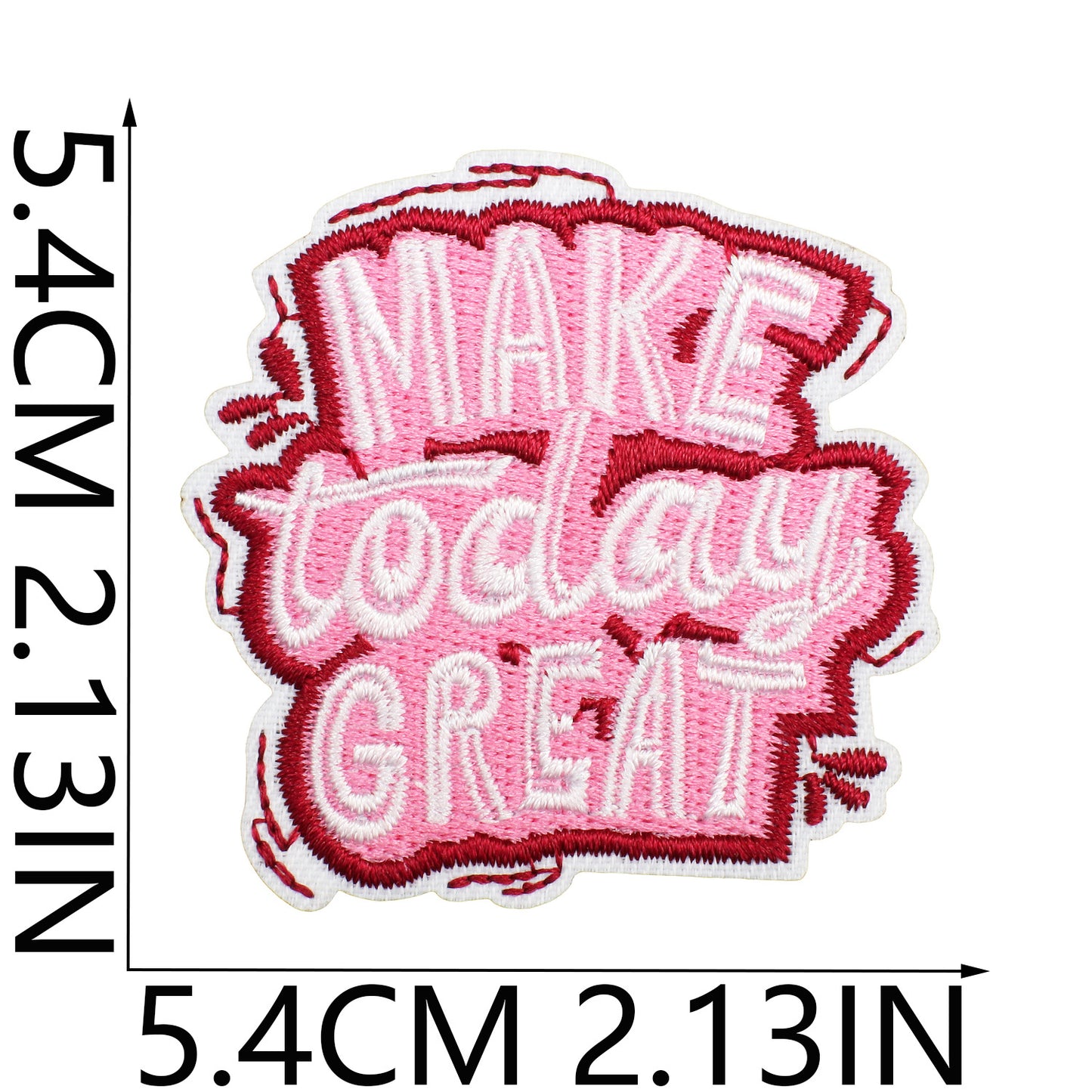 SUPERVALUECHOICE HCSEYSB000020 22Pcs Positive Motivational Slogan Embroidered Iron On Patches Clothing DIY Appliques