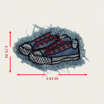 SUPERVALUECHOICE HCSEYE00011 Denim Shoes embroidery clothing fabric patches