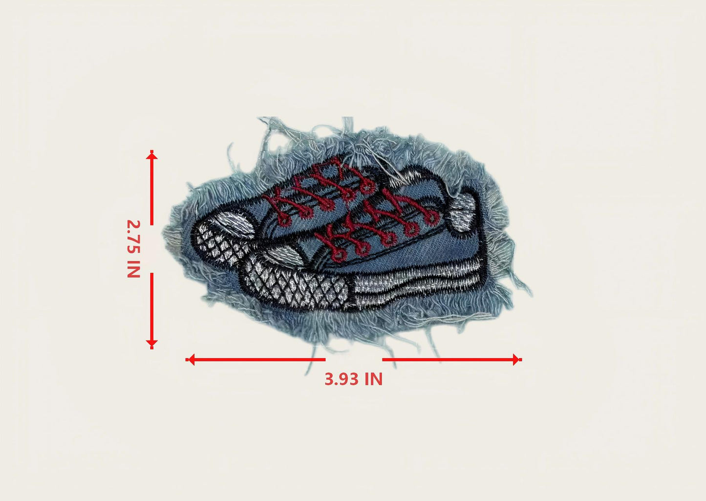SUPERVALUECHOICE HCSEYE00011 Denim Shoes embroidery clothing fabric patches