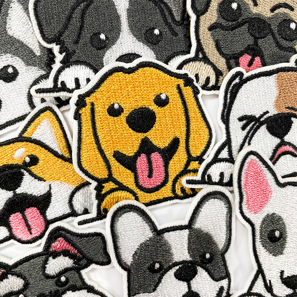 SUPER VALUE CHOICE  HCSEYB00001 Dog-themed embroidered fabric patches