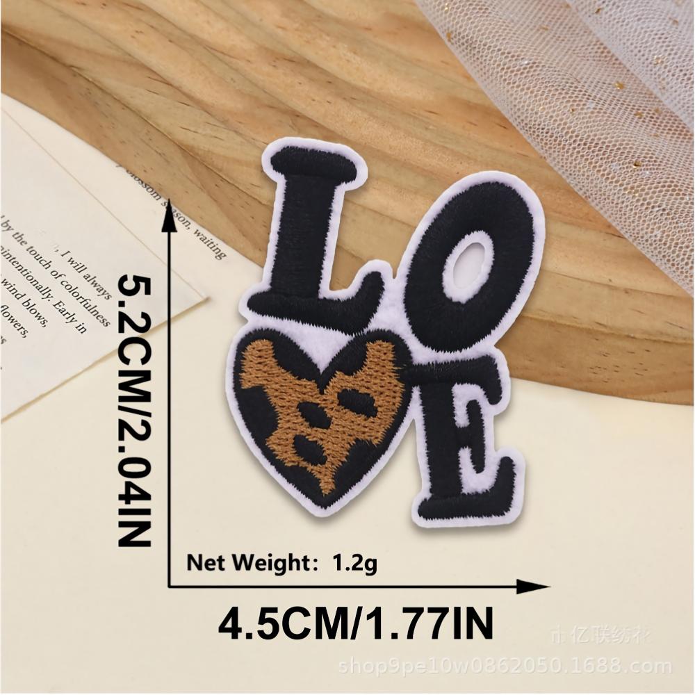 SUPERVALUECHOICE HCSEYSB000012 30Pcs Leopard Western Embroidered Iron On Patches DIY Clothing Bag Decor Appliques