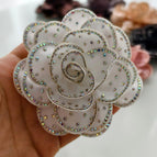 White with AB Rhinestones / 1 PCS