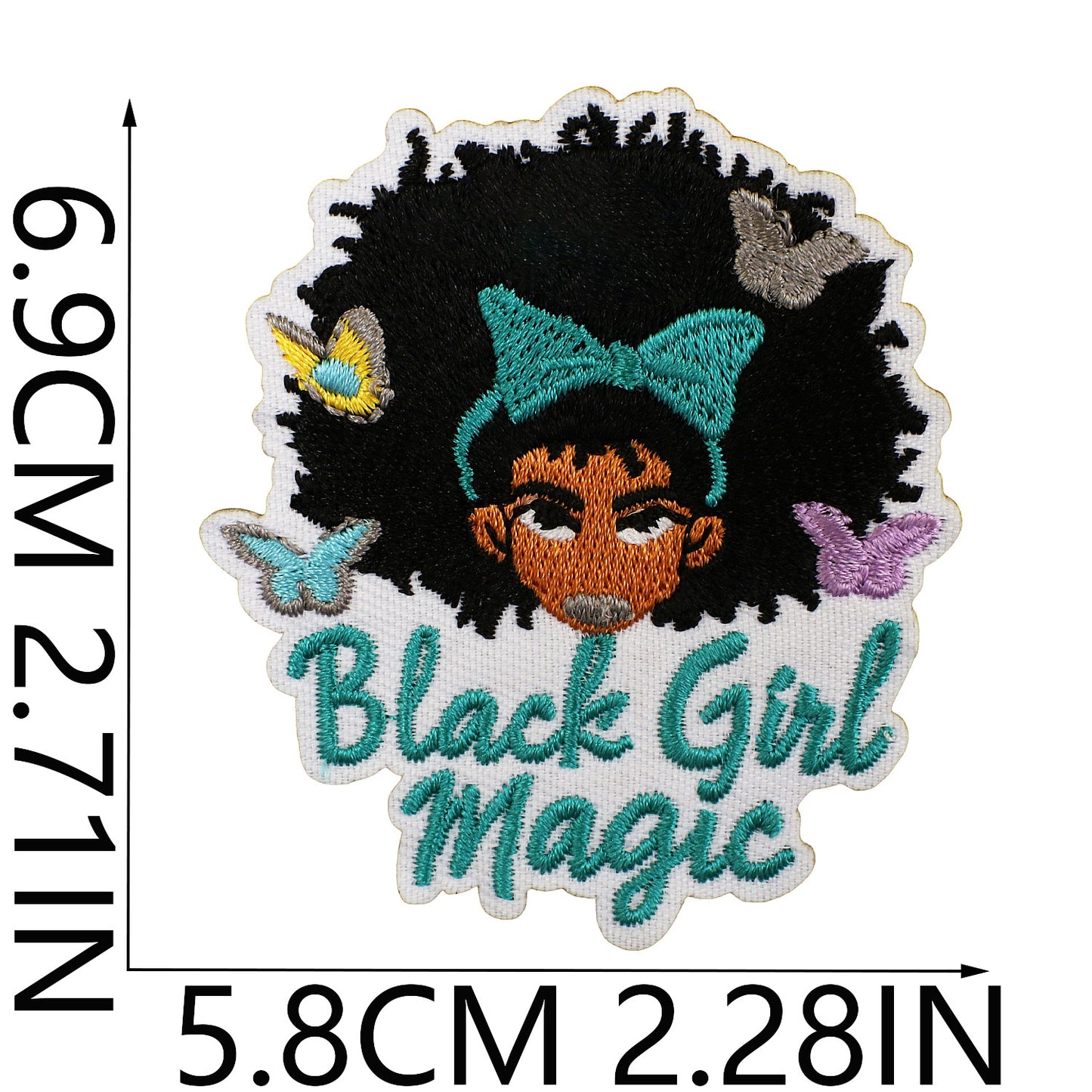 SUPERVALUECHOICE HCSEYB00012 Black Girl Magic Embroidered Fabric Patch
