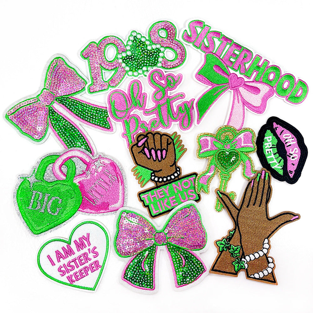 SUPERVALUECHOICE  HCSEYB00002 Letter Bow Embroidered Patch