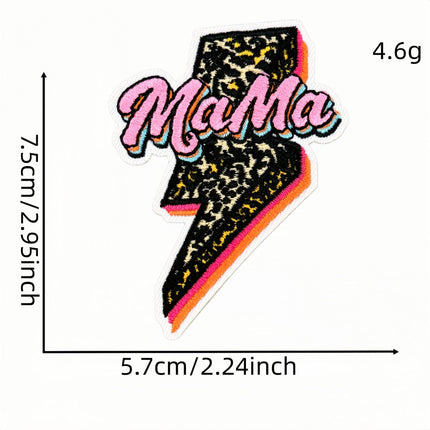 SUPERVALUECHOICE HCSEYSB000011 13Pcs Leopard Bow Checkerboard Lightning Embroidered Appliques Patches