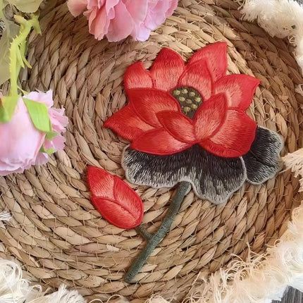 SUPERVALUECHOICE HCSEYB00055 Floral Embroidered Fabric Patches 5.51'' X 7.48''
