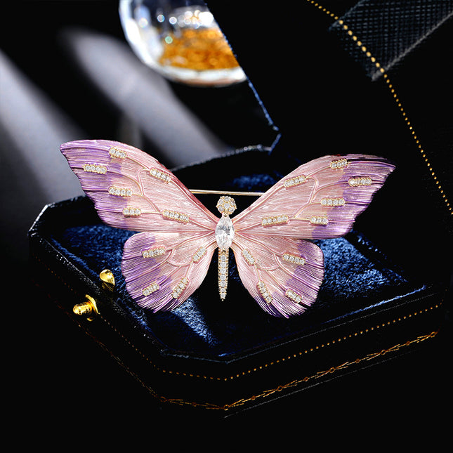 SUPERVALUECHOICE HCSESA00011 Gradient-colored butterfly brooch